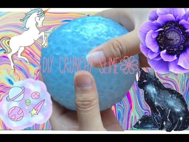 DIY TUMBRL SLIME - with rocks - Crunchy Slime