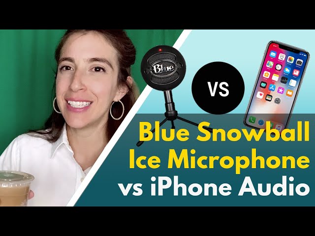 BLUE SNOWBALL ICE Review: MIC TEST: (Is Iphone audio better?) Amazon