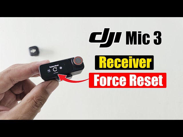How to force reset Dji Mic 3 Receiver