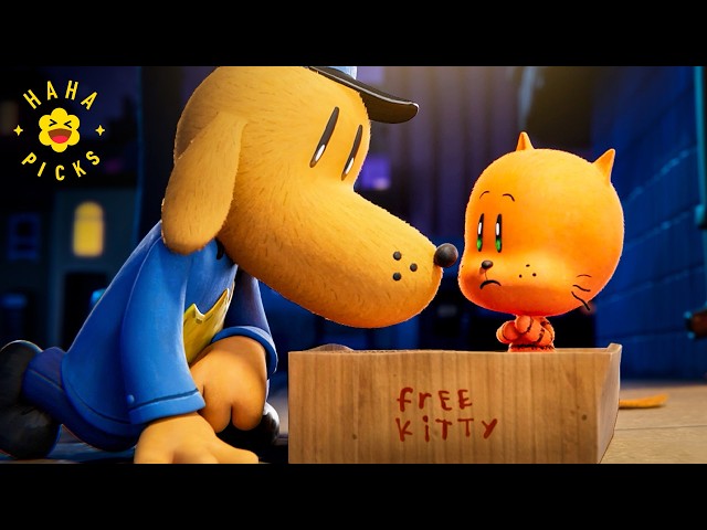 Villain Cat Abandons His Own Clone In A FREE KITTY Box | Dog Man