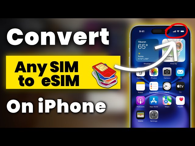 How to Convert Any SIM to eSIM on iPhone? Convert & Activate eSIM on iPhone (eSIM Activation Guide)