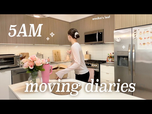 5AM vlog ☆⋆.˚ organizing the new kitchen, first day of dental school, family trip, days living alone