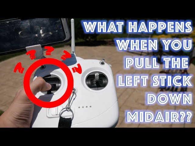 What Happens When You Pull Down the Left Controller Stick on a DJI Controller??