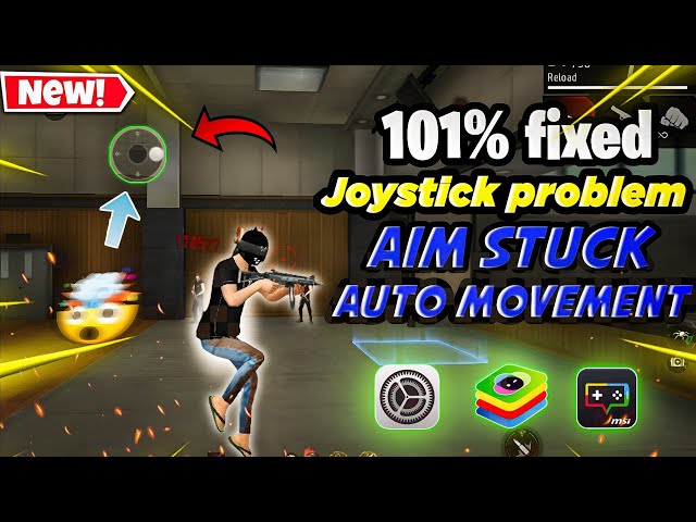 How to fix joystick problem in free fire pc | auto movement aim stuck 101% solved