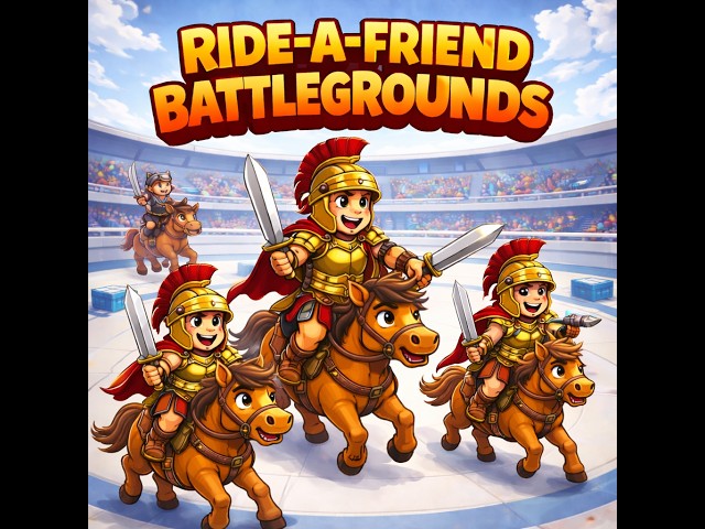 Ride-A-Friend Battlegrounds – Gladiator Horse Arena Battle Game