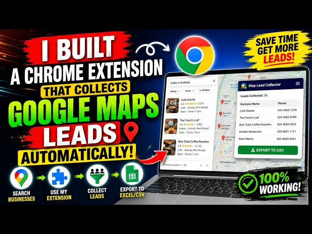 I Built A Chrome Extension To Scrape Google Maps Leads Automatically