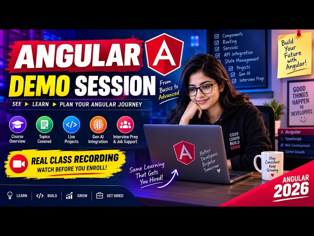 Angular 22 Live Course Demo Session | Day 1 | Angular Installation and Setup