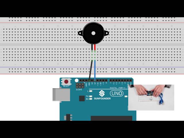 SunFounder Learning Kit Tutorial for Arduino - Buzzer -Super Kit/Starter Kit/RFID Kit