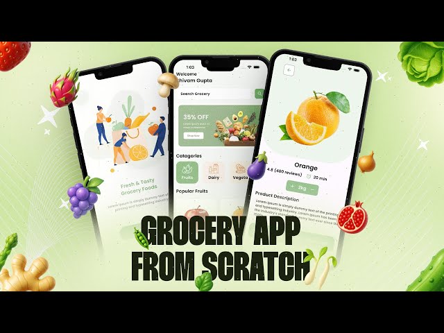 🛒 Grocery App in Flutter (2025) | Flutter Firebase Tutorial for Beginners – Full App Development