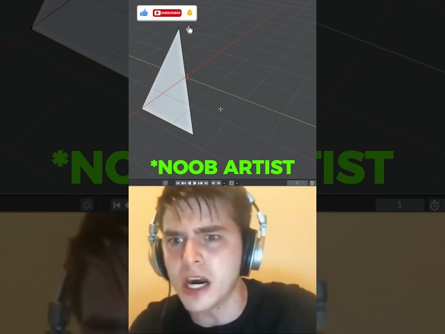 Noob vs Pro: Decimate An Object (Blender 3d) #b3d #blender #3d