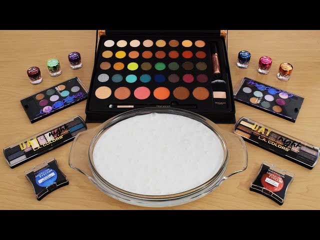 Mixing Eyeshadow into Glossy Slime - Satisfying Slime ASMR Part 3