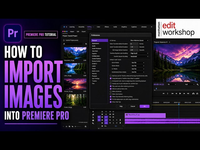 Learn how to Import Images into Premiere Pro