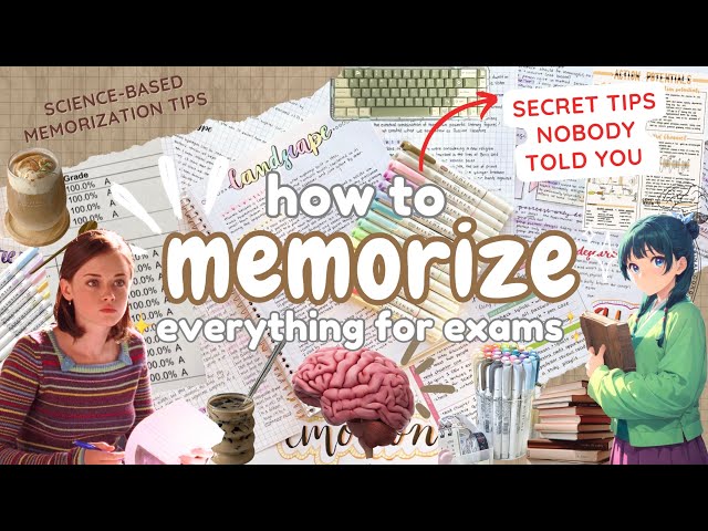 How to memorize notes 2x faster ✨🧠 memorization hacks, study tips
