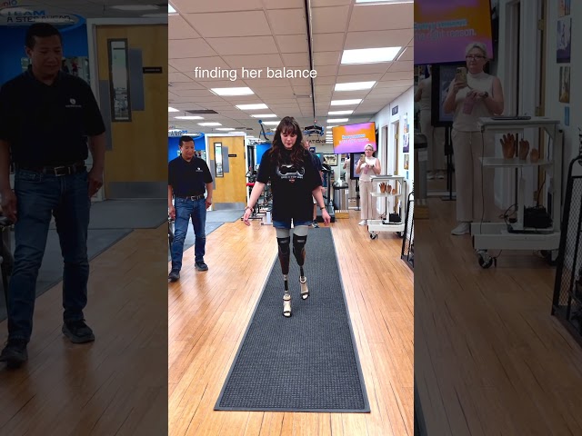First Time Walking in 4-Inch High Heel Prosthetics | Bilateral Amputee Claire