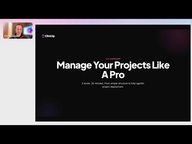 September Manage Your Projects Like a Pro Session
