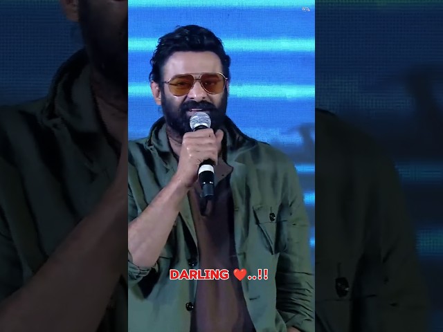 Rebel Star Prabhas About His Fan's | The Rajasaab Pre Release Event | Rebel Star Prabhas