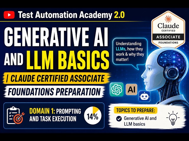 Claude Certified Associate Foundations | Artificial Intelligence (AI) | Generative AI & LLM Course