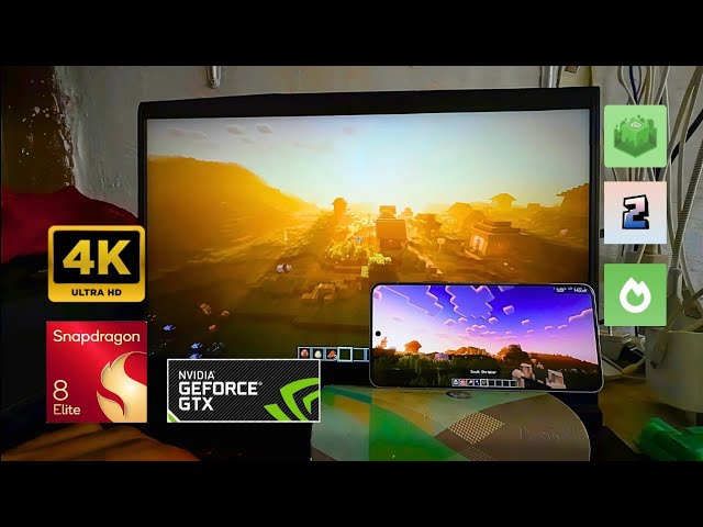 Snapdragon 8 Elite vs Intel i7 + GTX 1650 | Minecraft Java 1.21.5 Sodium + Shaders Performance Test!