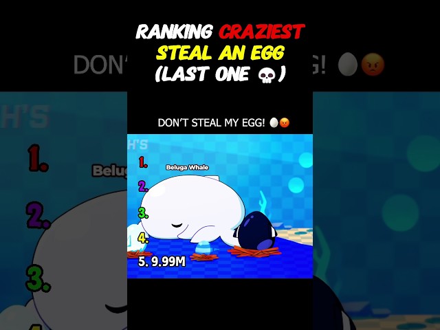 Ranking CRAZIEST Animations In Steal An Egg #roblox #shorts #usa