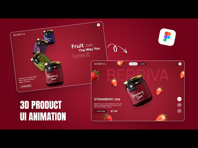 3D Product Website UI Animation in Figma | Step-by-Step Tutorial