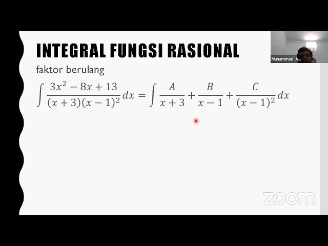 Kalkulus - Teknik Pengintegralan dan Integral Substitusi
