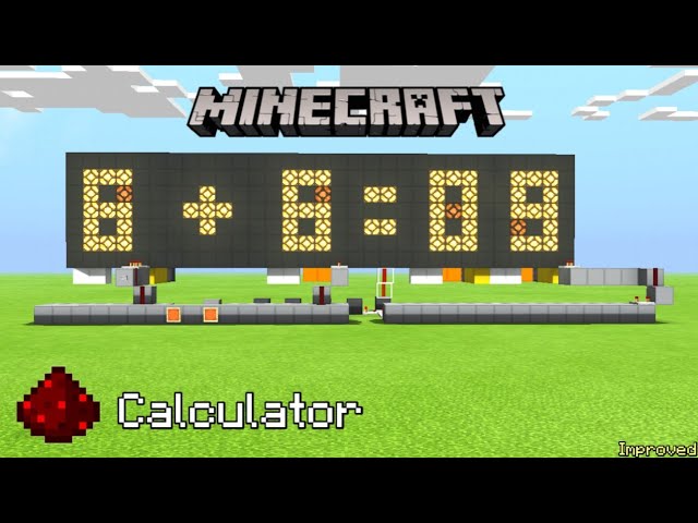 Minecraft Smallest Redstone Calculator! | I make your ideas in MCPE #3