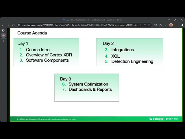 Training Cortex XDR   Day1