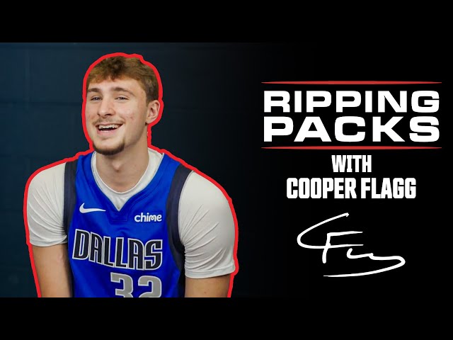 Cooper Flagg hunts for his own trading card