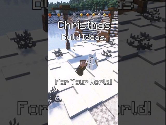 🎁Christmas Build Ideas For Your World🎅🎁🎄 #minecraft  #minecraftbuilding #minecrafttutorial