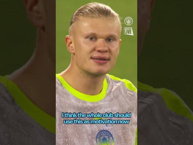 ERLING HAALAND SAYS "WE'RE GOING TO DO EVERYTHING WE CAN TO WIN THE LEAGUE!" | MAN CITY