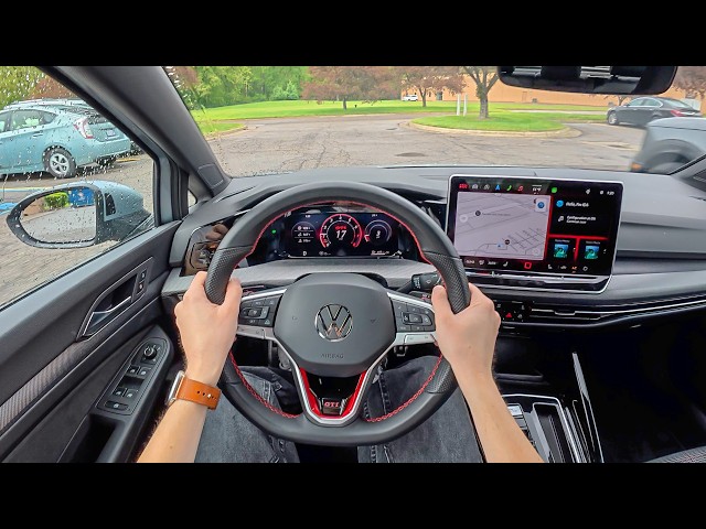 2026 Volkswagen Golf GTI S - POV Rainy Test Drive (Binaural Audio)