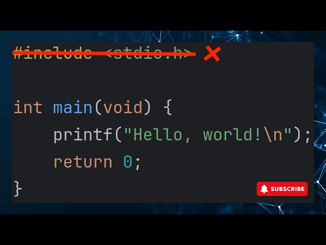 Hello World with no libraries