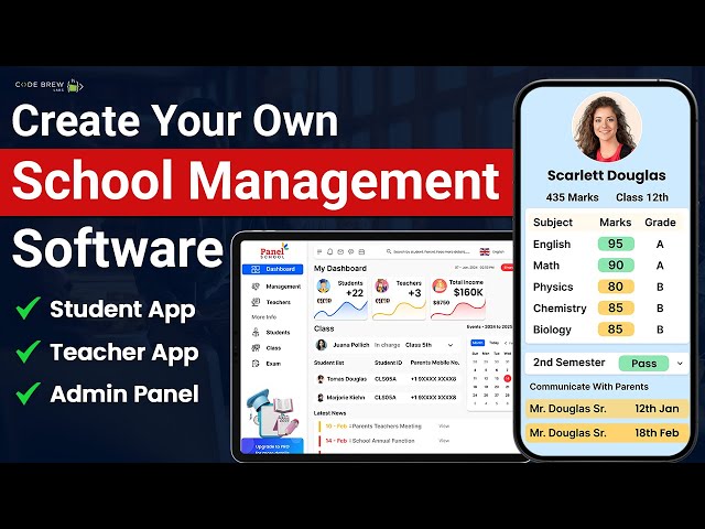 How to Create a School Management Software | Build a School Management System