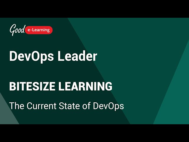 DevOps Leader Bitesize Learning: The Current State of DevOps (DevOps Leader tutorial)