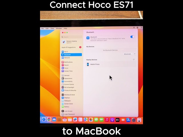 Connect Hoco ES71 to MacBook