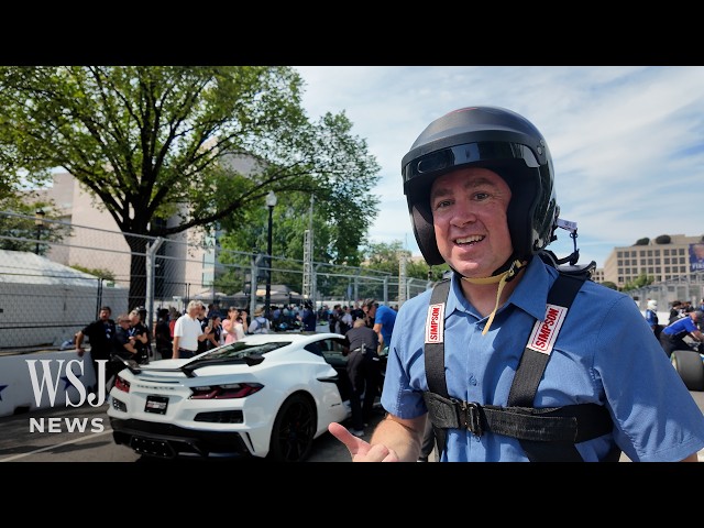 Watch WSJ’s D.C. Coverage Chief Ride in a Corvette on the IndyCar Track | WSJ News