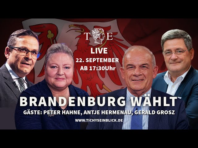 Entscheidungswahl in Brandenburg: Die Tichys Einblick Wahlsendung