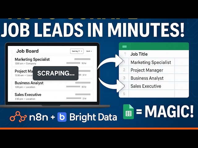 Automate Job Scraping from Indeed with n8n + Bright Data | No Code Lead Gen Hack!