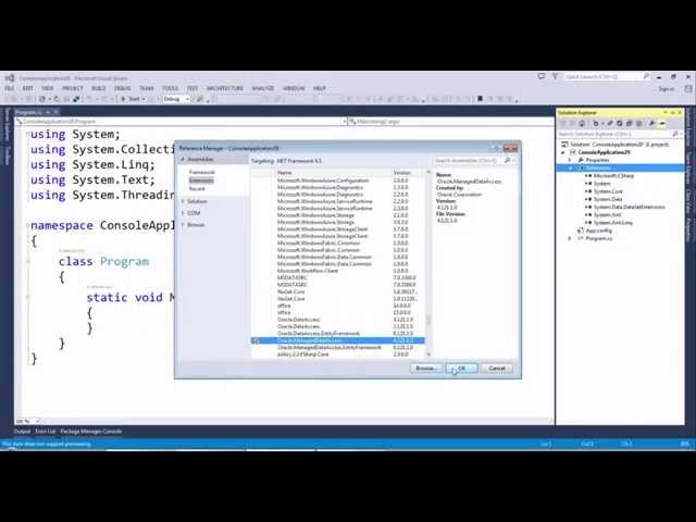ODP.NET Managed Driver - Getting Started