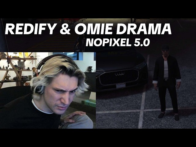 xQc reacts to Redify Steals a Nopixel V invite & Omie Drama