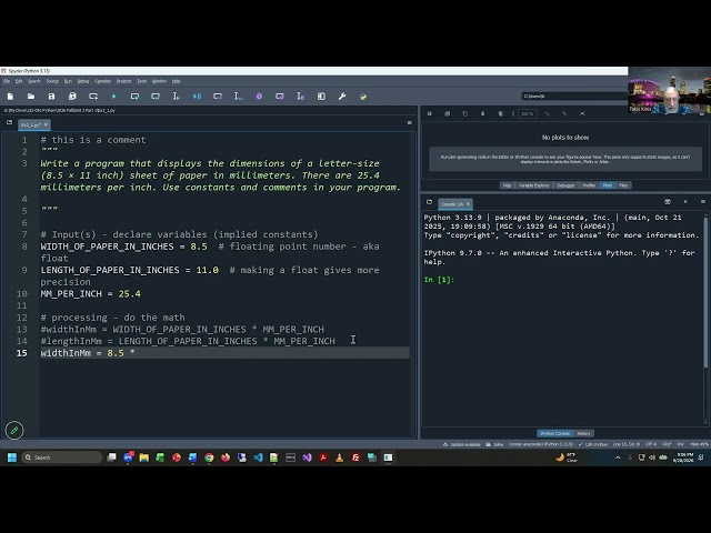 Python - Unit 2 Part 1 - Programming Exercises with Number & Strings - Fall 2026