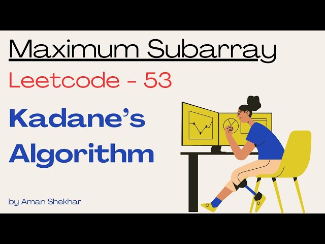 15  Maximum Subarray | LeetCode | Java Solution in Hindi
