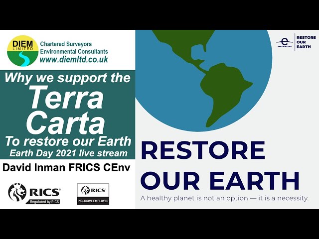 Earth Day 2021 live stream - Why we support the Terra Carta to restore our earth