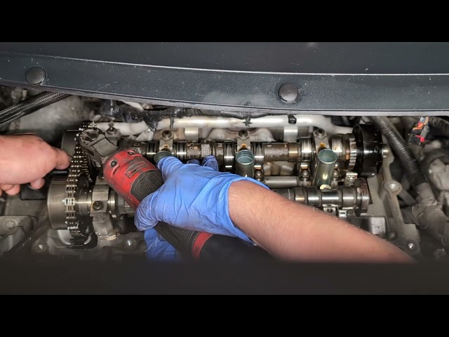 How to replace the camshaft and rocker arms on the Chrysler 3.2L engine.
