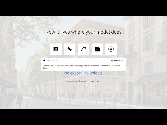 AI renders from your Revit or Rhino model — OpenAI