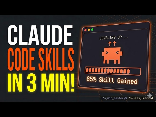 How to Create Claude Skills in 3 Minutes (Beginner Tutorial)