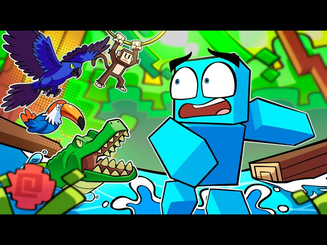 I Survived 100 Days in the Amazon Rainforest in Minecraft!