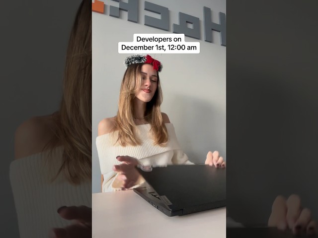 December 1st - expectations vs reality 😅 #memes #developer #christmas