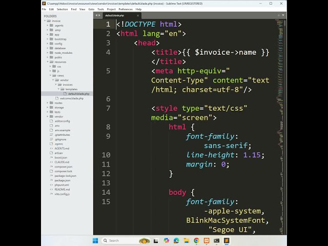 Laravel 13 - How to Generate Custom PDF Invoices | Step By Step 📄🔥#shorts #laravel13 #shortvideo