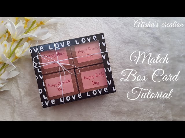 Match Box Cards | Match Box Tutorial | DIY Match Box Card | Valentine's Day Card Ideas | DIY Cards❤️